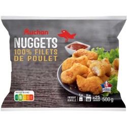 Nuggets de filets de poulet x25 500g