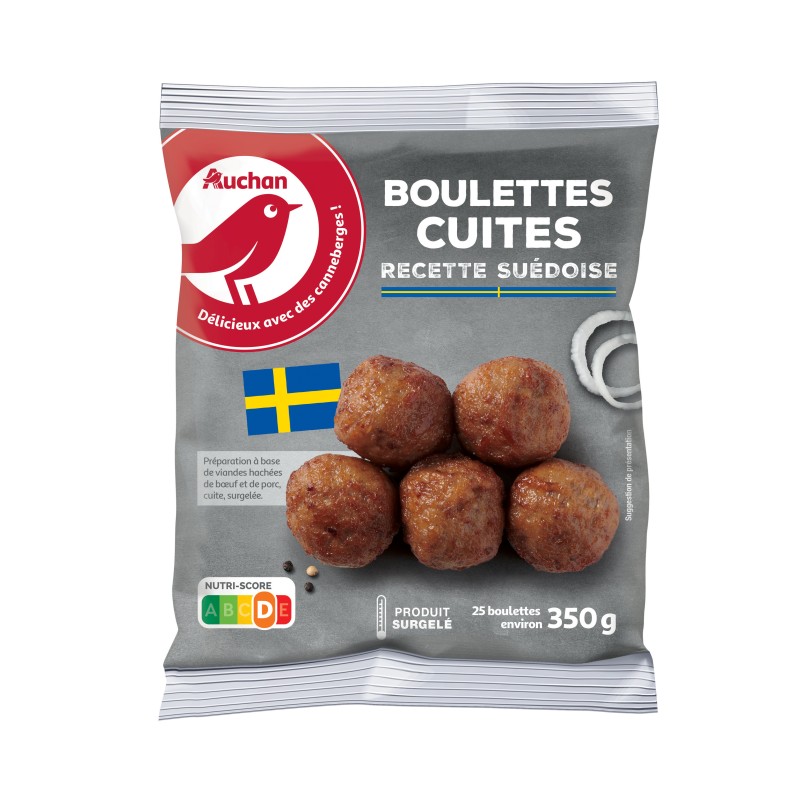 Boulettes de viande cuisinées façon Suédois x25 350g