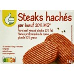 Steaks Hachés Pur Bœuf 20%MG x10 1kg