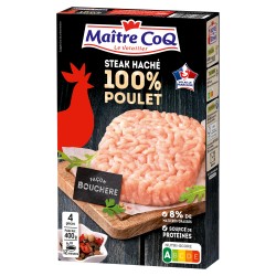 Steak haché 100% poulet façon bouchère 8%MG 4x100g