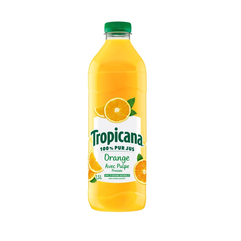 Jus pure premium 100% orange avec pulpe 1.5l