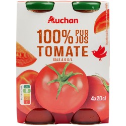 Pur jus de tomate 4x20cl
