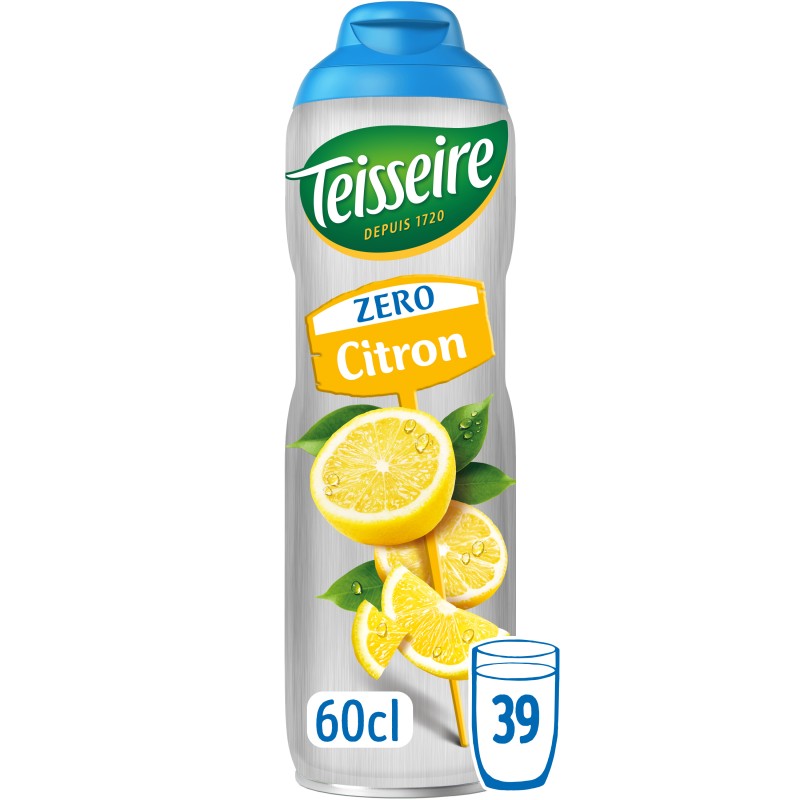 Sirop de citron zéro sucres 60cl