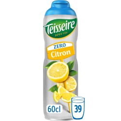 Sirop de citron zéro sucres 60cl