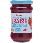 Confiture allégée de fraise 50% de fruits 340g