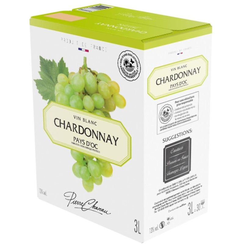 Chardonnay Pays d'Oc 13% 3l