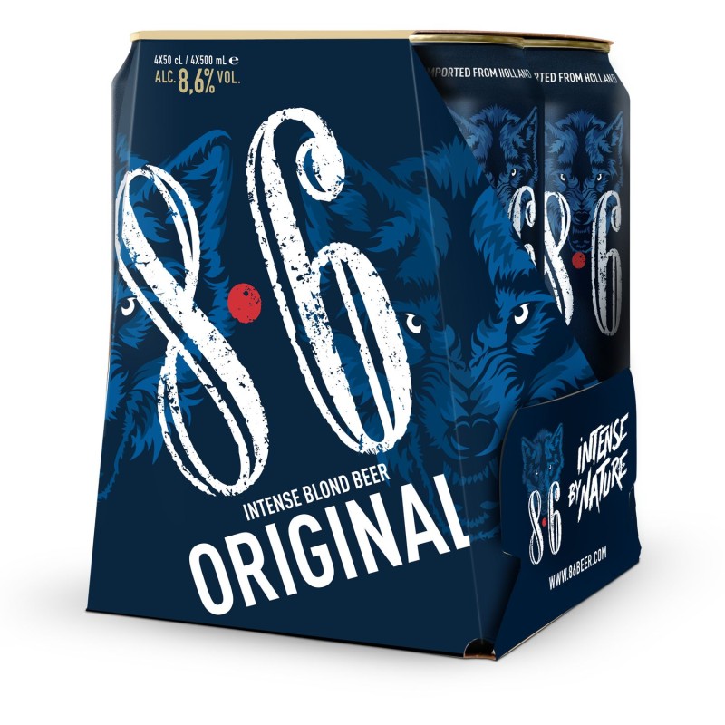 Bière blonde intense 8.6 original 8.6% 4x50cl