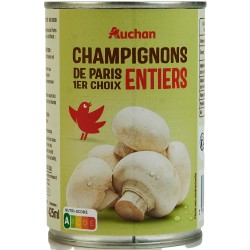 Champignons entiers 1er choix 400g