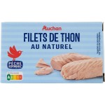 Auchan Filets de Thon au Nature 81g
