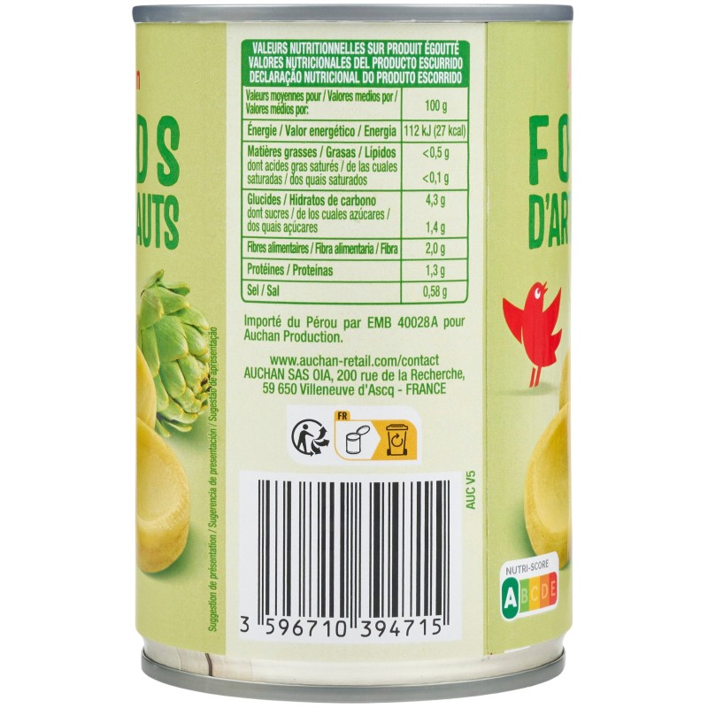 Fonds d'Artichauts 400g