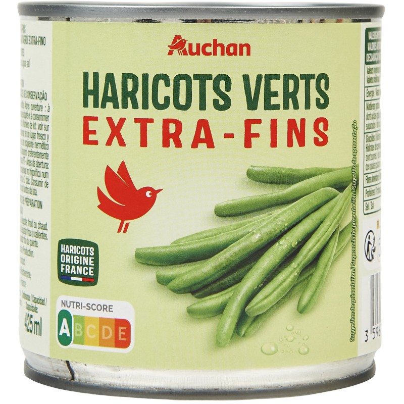 Haricots verts extra fins 220g