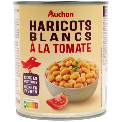 Haricots Blancs Préparés à la Tomate 530g