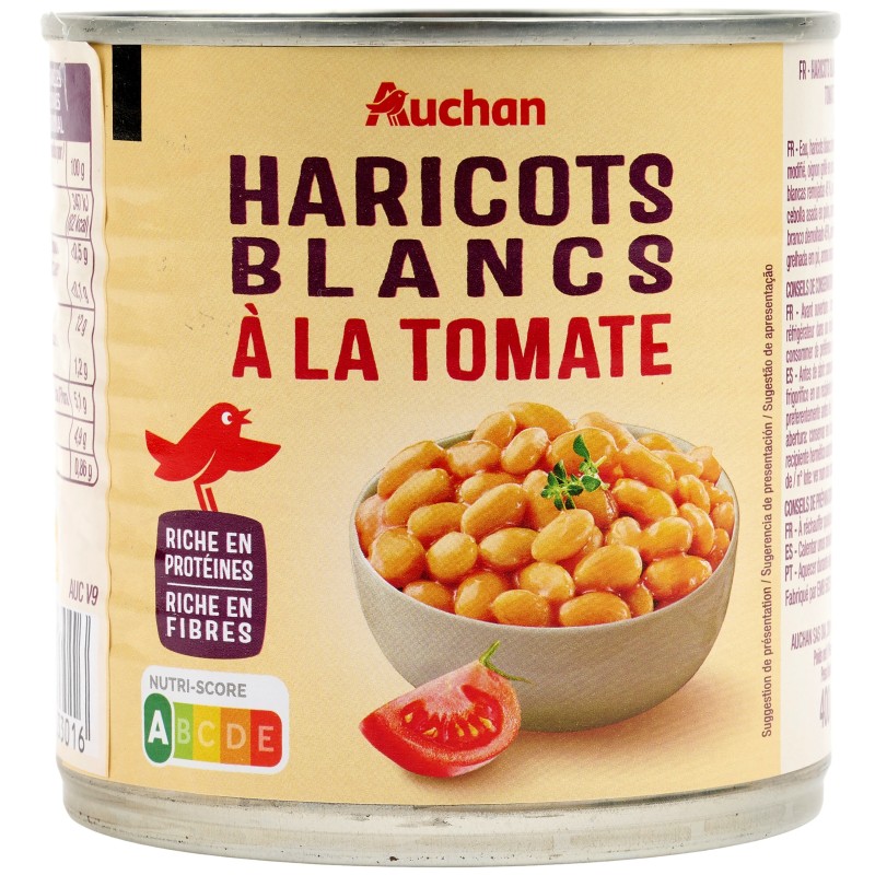 Haricots blancs à la tomate 400g