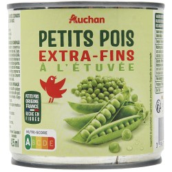 Petits Pois à l'étuvée Extra Fins 400g