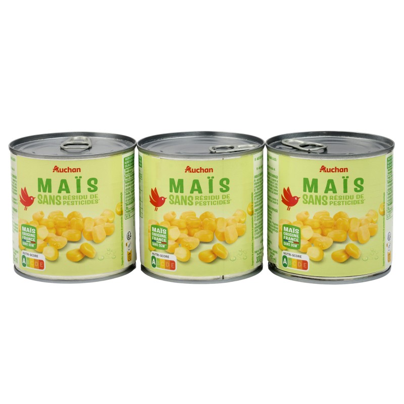 Maïs sans Résidus de Pesticides 3x285g