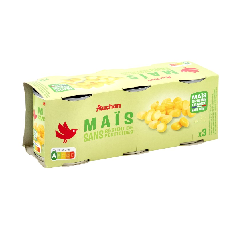 Maïs sans Résidus de Pesticides 3x140g