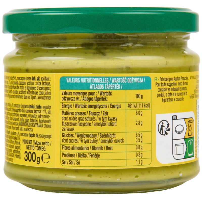 Sauce salsa guacamole 300g