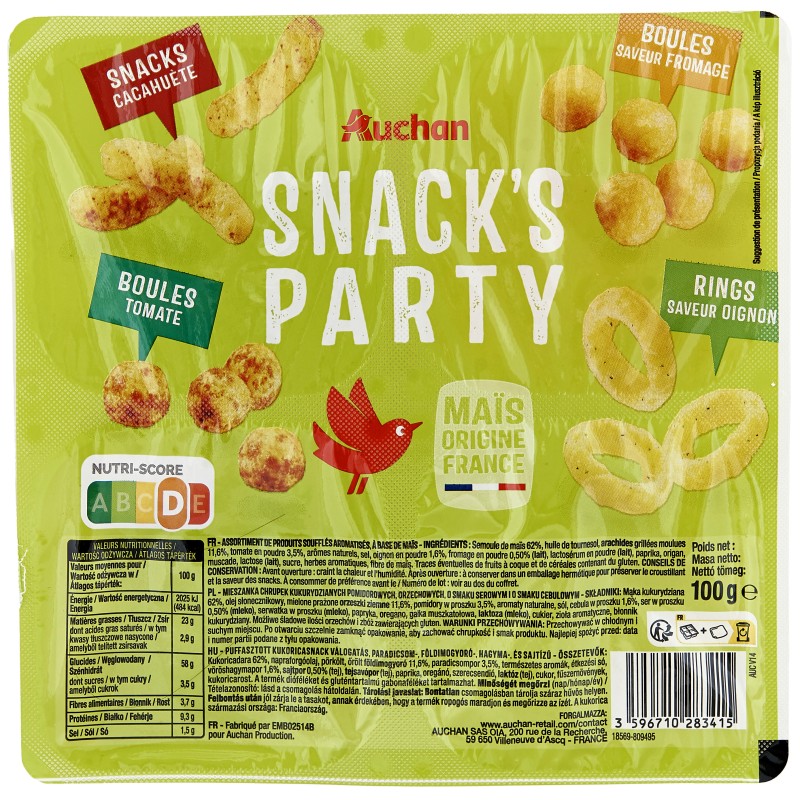 Assortiment Snacks 100g