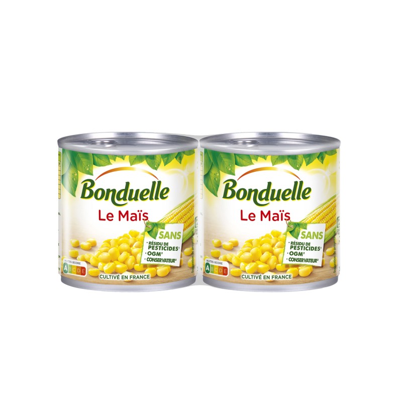 Maïs sans résidu de pesticides 2x185g