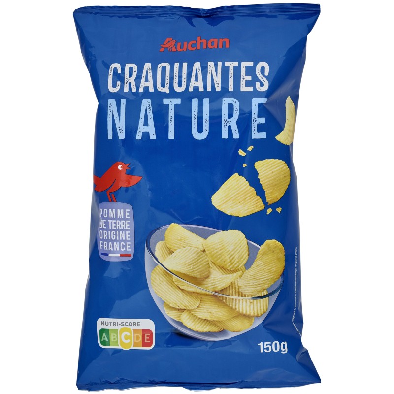 Chips extra craquantes ondulées nature 150g