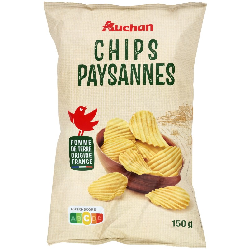Chips paysannes nature 150g