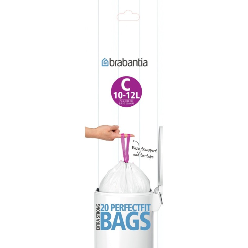Sacs poubelle perfectfit code C 10-12l x20