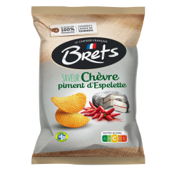 Chips Ondulées Saveur Chèvre et Piment d'Espelette 125g