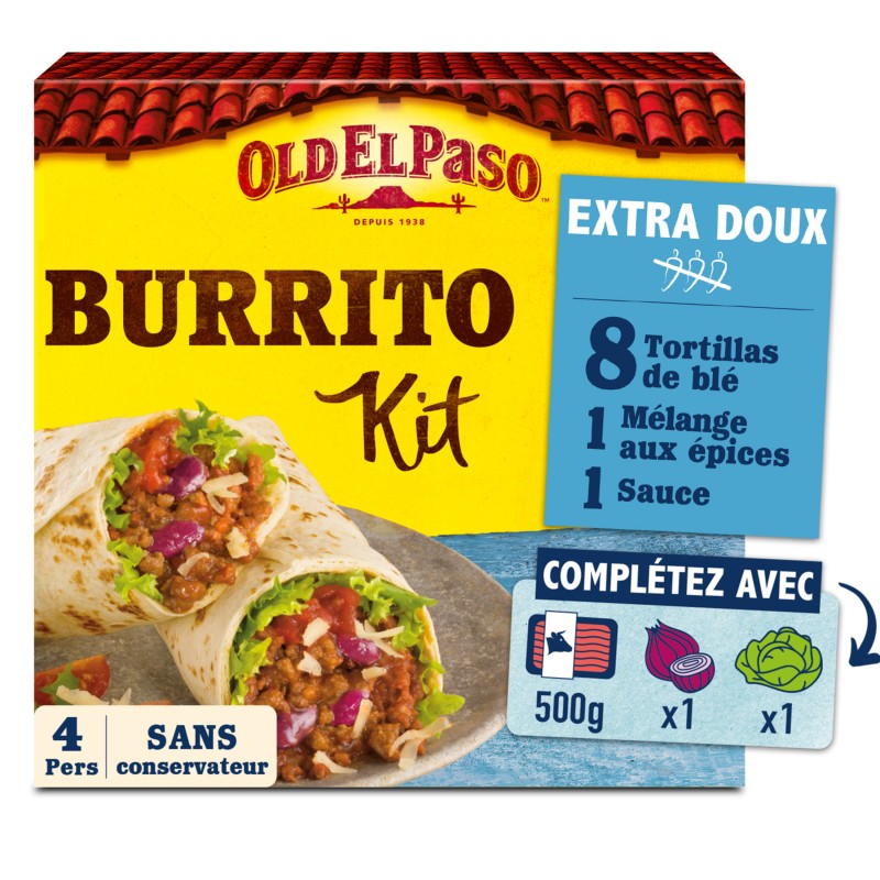 Kit Burrito Extra Doux 491g