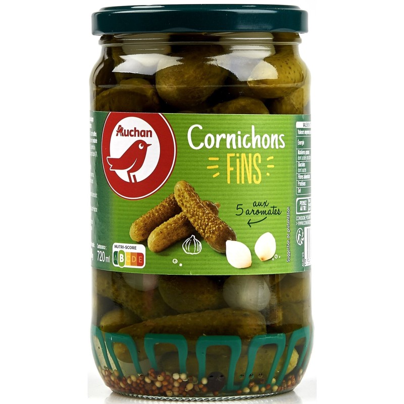 Cornichons Fins aux 5 Aromates 360g