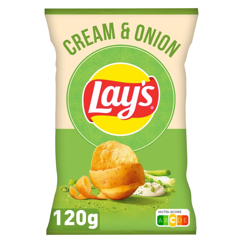 Chips crème et oignons 120g