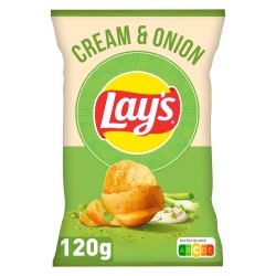 Chips crème et oignons 120g