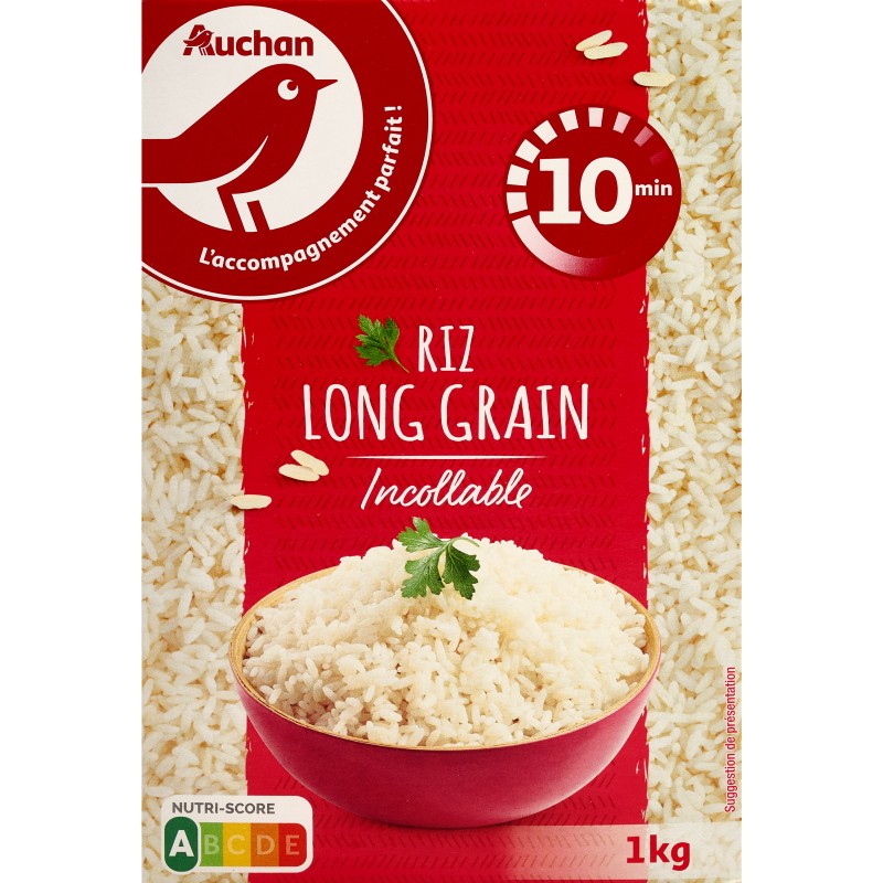 Riz Long Grain Incollable Cuisson Rapide 1kg