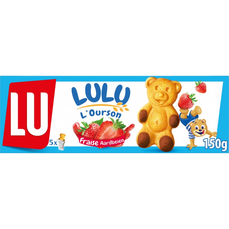Lulu Petits Oursons à la Fraise x5 150g