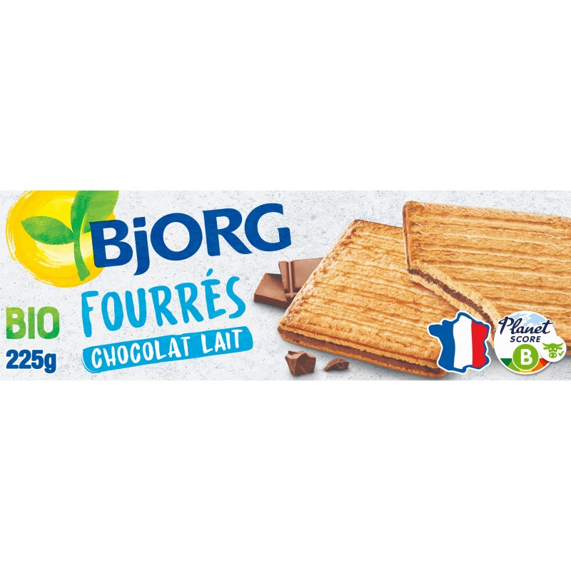 Bio Fourrés au Chocolat au Lait 225g