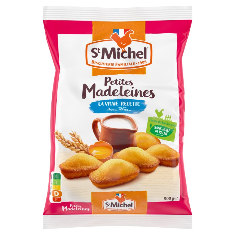 Petites Madeleines Sans Huile de Palme 500g