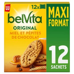 Belvita original miel et pépites de chocolat x48 650g