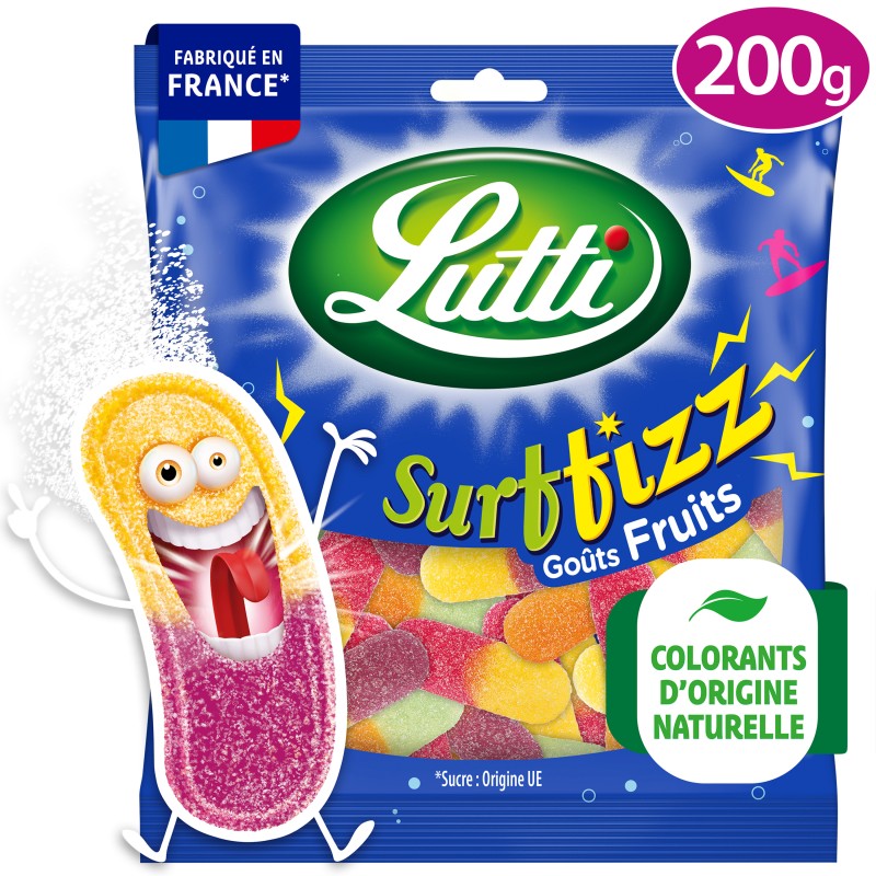Bonbons piquants surfizz aux fruits 200g