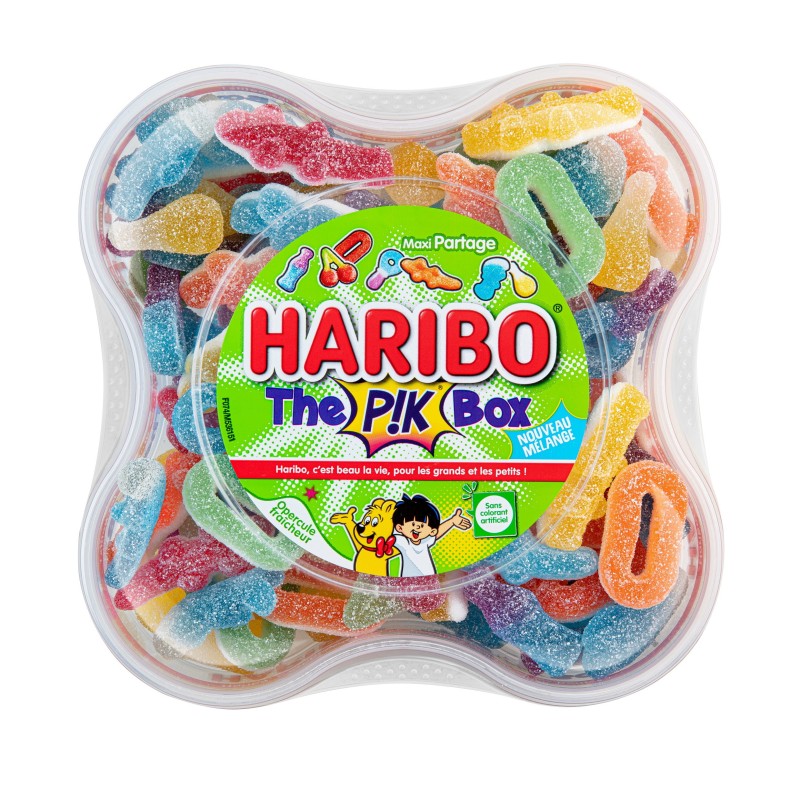 Pik box assortiment de bonbons acidulés 550g