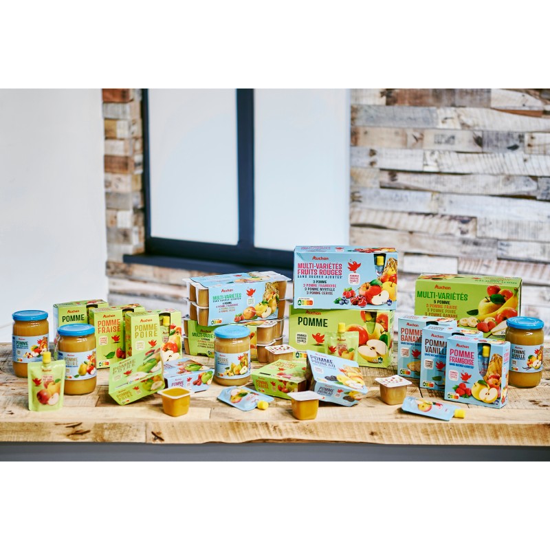 Compote Pommes et Pruneaux 4x100g