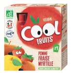 Cool Fruits Bio Gourde Compote Fraise Myrtille 4x90g