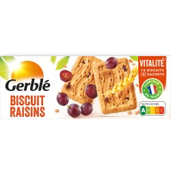 Vitalité biscuit raisins x16 270g