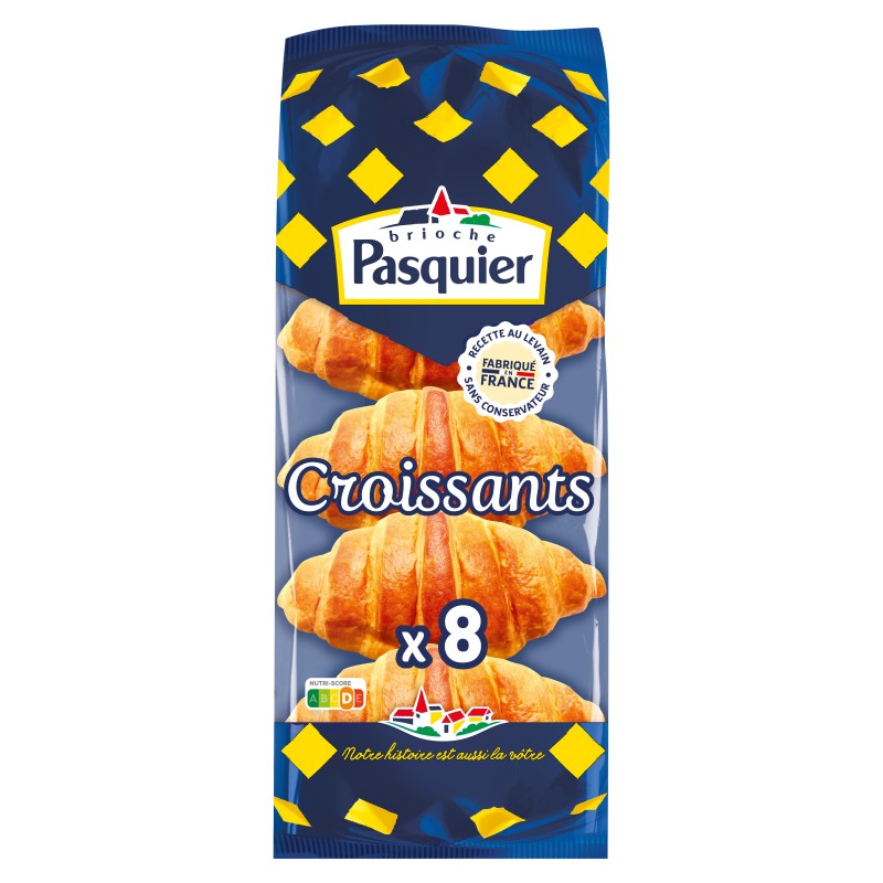 Croissants au levain x8 320g