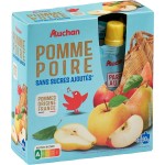 Gourdes Pomme Poire Allégé en Sucres Sans Conservateur 4x90g