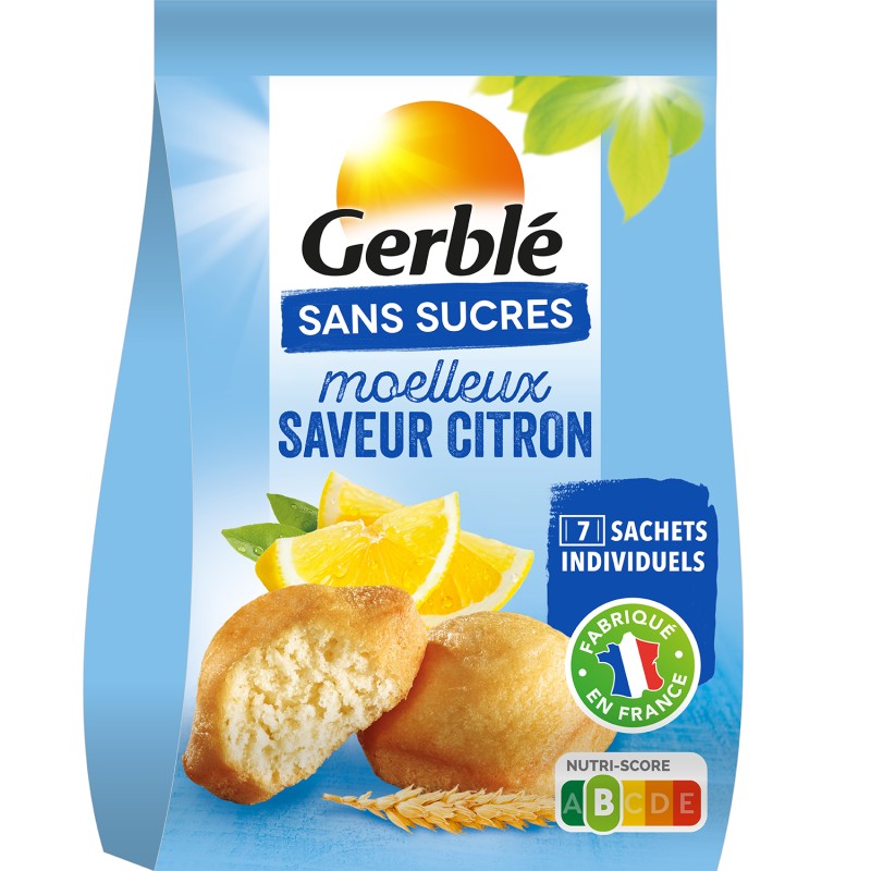 Moelleux saveur citron sans sucres ajoutés x7 196g