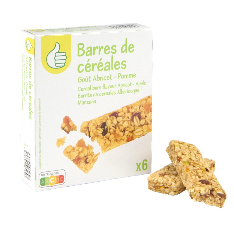 Barres Céréalières Abricot et Pomme 125g