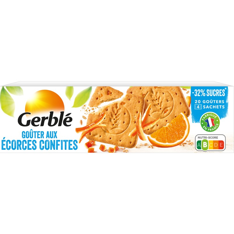 Biscuits goûter aux écorces confites 360g