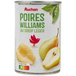 Poires williams au sirop léger 230g