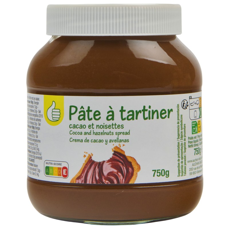 Pâte à Tartiner Cacao et Noisettes 750g