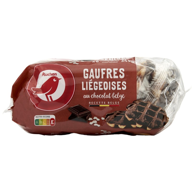Gaufres Liégeoises au Chocolat Belge 345g