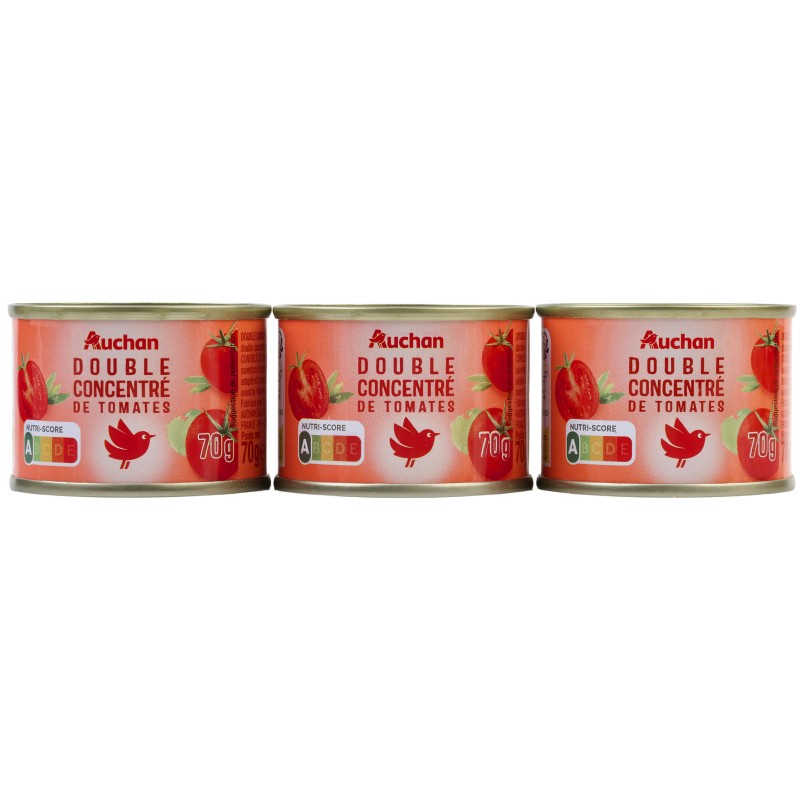 Double concentré de tomates 3x70g